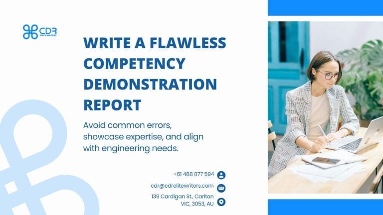 Write a flawless Competency Demonstration Report (CDR Report). Avoid common errors, showcase expertise, and align with engineering needs.