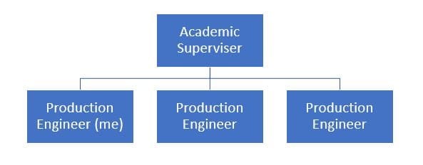 An example of an organizational structure required in your career episode.
